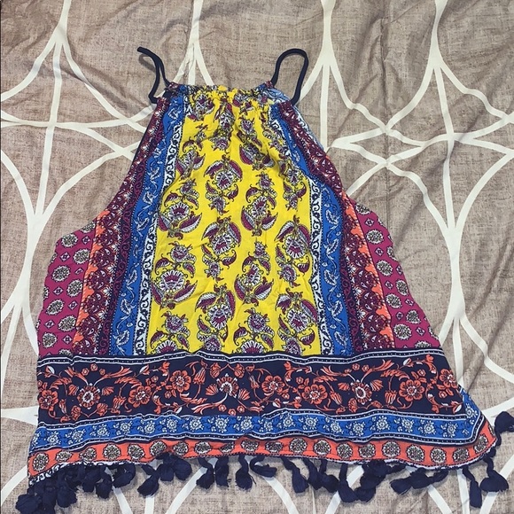 Multicolored Soprano Cropped Tank Top - Picture 2 of 3